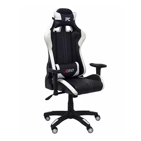 (7216DBSPNE) PIQUERAS Y CRESPO SILLA GAMING PARAISO BASCULANTE GIRATORIA REGULABLE EN ALTURA NEGRO Y BLANCO