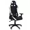 (7216DBSPNE) PIQUERAS Y CRESPO SILLA GAMING PARAISO BASCULANTE GIRATORIA REGULABLE EN ALTURA NEGRO Y BLANCO