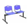 (B2PIAZ) PIQUERAS Y CRESPO BANCADA ISO 2 PLAZAS ASIENTO Y RESPALDO PVC AZUL
