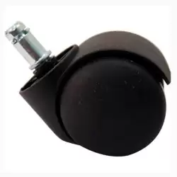 (KIT1RF) PIQUERAS Y CRESPO KIT DE 5 RUEDAS AUTOFRENANTE PARA SILLA PERNO 11MM NEGRO