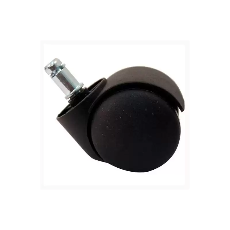 (KIT1RF) PIQUERAS Y CRESPO KIT DE 5 RUEDAS AUTOFRENANTE PARA SILLA PERNO 11MM NEGRO