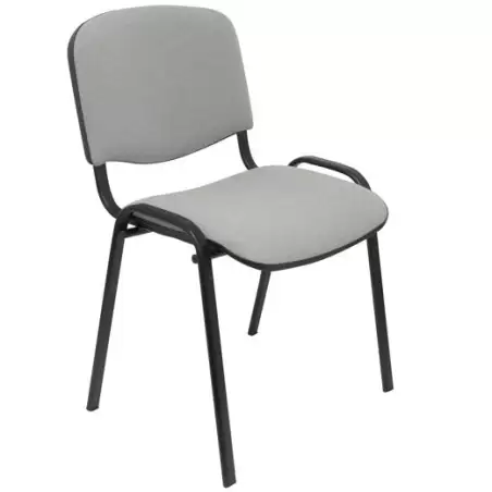 (PACK126PTNA40) PIQUERAS Y CRESPO PACK DE 1 SILLA FIJA APILABLE ISO TAPIZADA ARAN GRIS