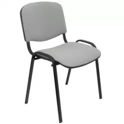 (PACK226PTNA40) PIQUERAS Y CRESPO PACK DE 2 SILLAS FIJAS APILABLES ISO TAPIZADA ARAN GRIS