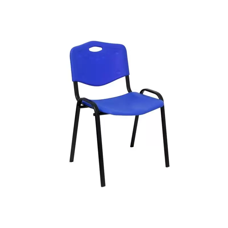 (PACK226PTNI229) PIQUERAS Y CRESPO PACK DE 2 SILLAS FIJAS APILABLES ISO ASIENTO Y RESPALDO PVC AZUL