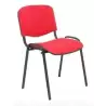 (PACK426ARAN350) PIQUERAS Y CRESPO PACK DE 4 SILLAS FIJAS APILABLES ISO TAPIZADA ARAN ROJO