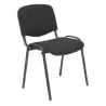 (PACK426ARAN840) PIQUERAS Y CRESPO PACK DE 4 SILLAS FIJAS APILABLES ISO TAPIZADA ARAN NEGRO
