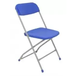 (PACK5314AZ) PIQUERAS Y CRESPO PACK DE 5 SILLAS PLEGABLE ALUMINIO Y PP SIN BRAZOS AZUL