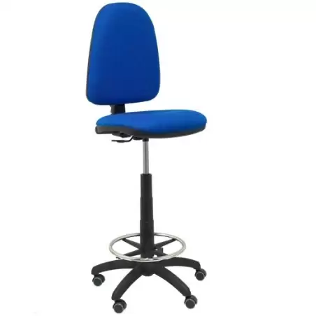 (T04CPBALI229RP) PIQUERAS Y CRESPO TABURETE AYNA S/BRAZOS REGULABLE EN ALTURA Y ARO REPOSAPIÉS RUEDAS DE PARQUÉ TAPIZADO BALI...