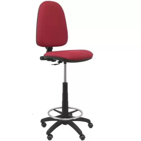 (T04CPBALI933RP) PIQUERAS Y CRESPO TABURETE AYNA S/BRAZOS REGULABLE EN ALTURA Y ARO REPOSAPIÉS RUEDAS DE PARQUÉ TAPIZADO BALI...