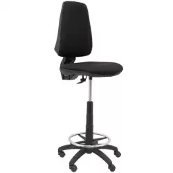 (T14CPB840RN) PIQUERAS Y CRESPO TABURETE ELCHE CP S/BRAZOS ARO RESPOSAPIÉS TEJIDO BALI NEGRO