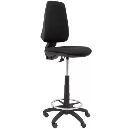 (T14CPB840RN) PIQUERAS Y CRESPO TABURETE ELCHE CP S/BRAZOS ARO RESPOSAPIÉS TEJIDO BALI NEGRO