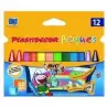 (8757742) PLASTIDECOR CERAS PEQUES TRIANGULAR COLORES SURTIDOS ESTUCHE 12 UD
