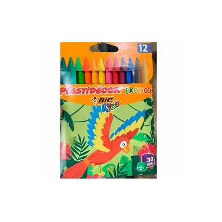 (9339612) PLASTIDECOR CERAS EXOTIC COLORES SURTIDOS ESTUCHE 12 UD