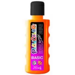 (18531) PLAYCOLOR PINTURA ACRYLIC BASIC BOTELLA 250ML NARANJA