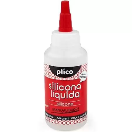 (13354) PLICO SILICONA LÍQUIDA MULTIUSOS BOTELLA 100ML TRANSPARENTE