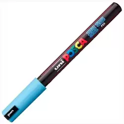(317974000) POSCA MARCADOR  PC-1MR NO PERMANENTE PUNTA EXTRAFINA 0.7MM AZUL GLACIAR