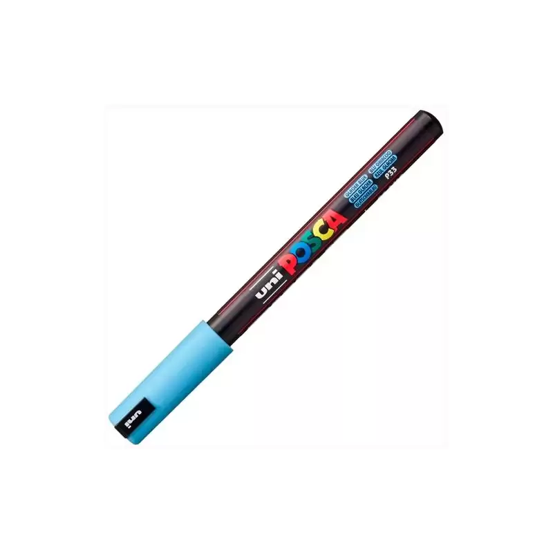 (317974000) POSCA MARCADOR  PC-1MR NO PERMANENTE PUNTA EXTRAFINA 0.7MM AZUL GLACIAR