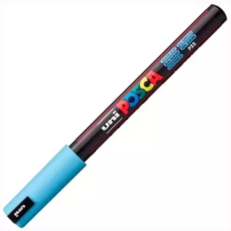 (317974000) POSCA MARCADOR  PC-1MR NO PERMANENTE PUNTA EXTRAFINA 0.7MM AZUL GLACIAR