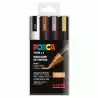 (182634856) POSCA MARCADOR  PC-5M/4C NO PERMANENTE 1.8MM-2.5MM COLORES SURTIDOS GALAXIA -ESTUCHE 4U-