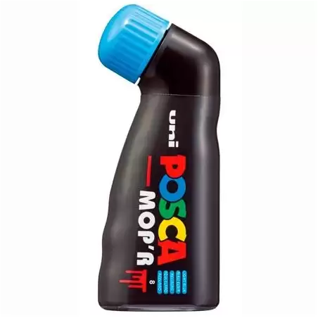 (284216000) POSCA MARCADOR  MOP´R PC-22 NO PERMANENTE PUNTA REDONDEADA GOMAESPUMA 3-19 MM AZUL CLARO