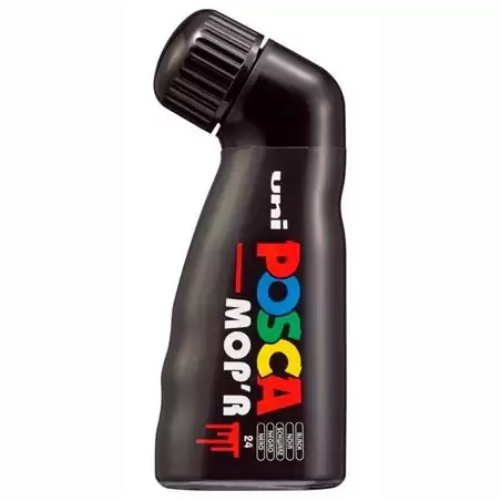 (284240000) POSCA MARCADOR  MOP´R PC-22 NO PERMANENTE PUNTA REDONDEADA GOMAESPUMA 3-19 MM NEGRO