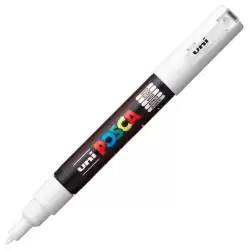 (284992000) POSCA MARCADOR  PC-1M NO PERMANENTE PUNTA FINA 0.7-1MM BLANCO