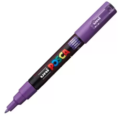 (285056000) POSCA MARCADOR  PC-1M NO PERMANENTE PUNTA FINA 0.7-1MM VIOLETA