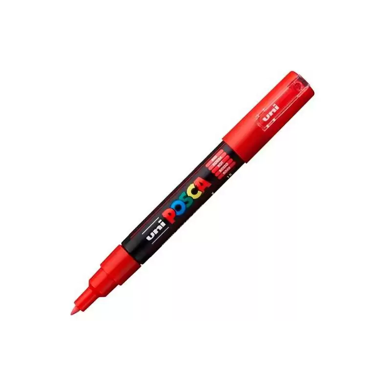 (285072000) POSCA MARCADOR  PC-1M NO PERMANENTE PUNTA FINA 0.7-1MM ROJO