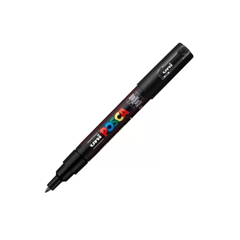 (285098000) POSCA MARCADOR  PC-1M NO PERMANENTE PUNTA FINA 0.7-1MM NEGRO