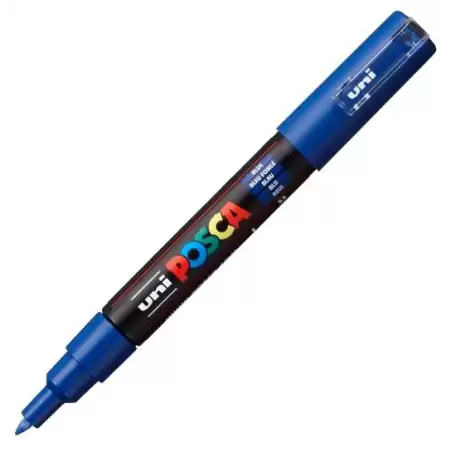 (285122000) POSCA MARCADOR  PC-1M NO PERMANENTE PUNTA FINA 0.7-1MM AZUL