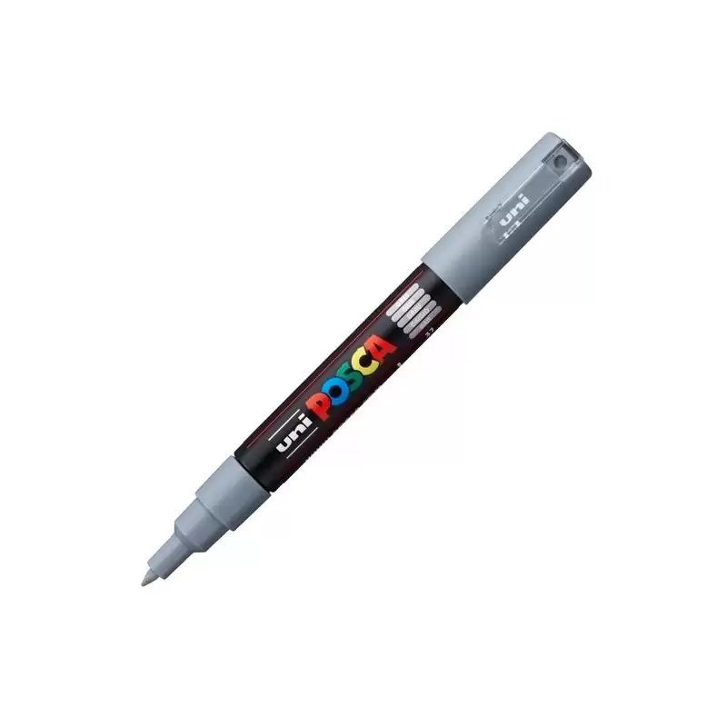 (285148000) POSCA MARCADOR  PC-1M NO PERMANENTE PUNTA FINA 0.7-1MM GRIS