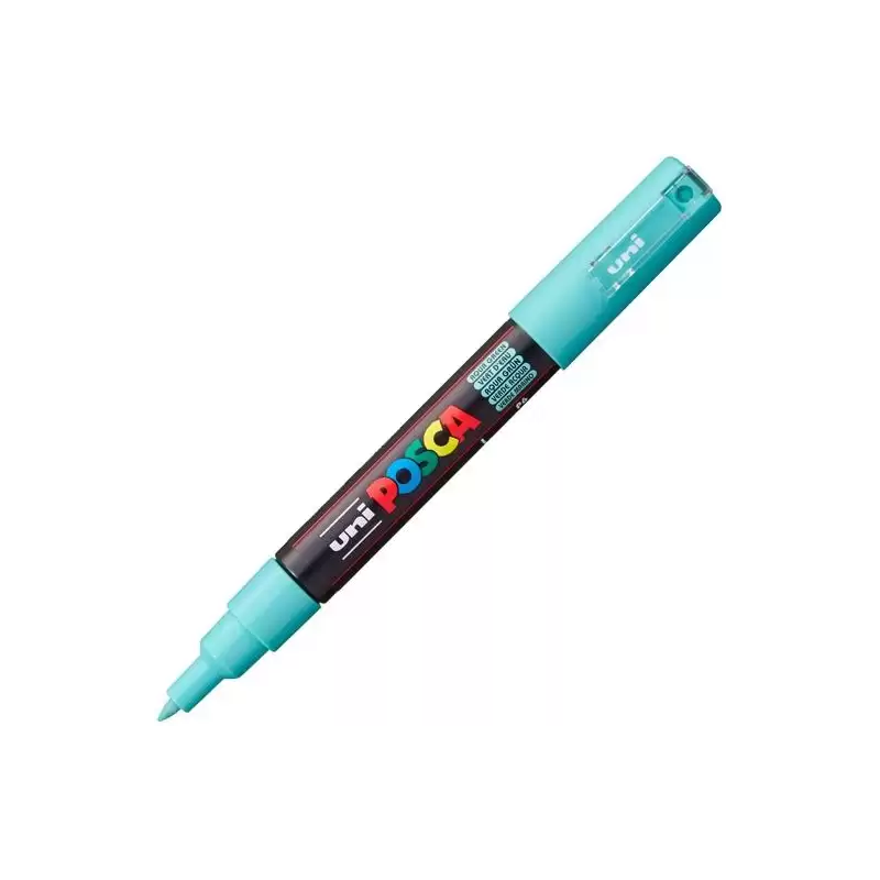 (285171000) POSCA MARCADOR  PC-1M NO PERMANENTE PUNTA EXTRAFINA 0.7-1MM VERDE MARINO