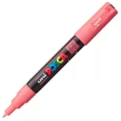 (285197000) POSCA MARCADOR  PC-1M NO PERMANENTE PUNTA FINA 0.7-1MM ROSA CORAL