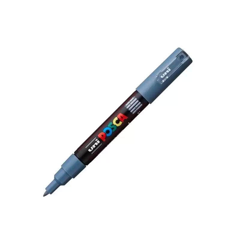 (285296000) POSCA MARCADOR  PC-1M NO PERMANENTE PUNTA FINA 0.7-1MM GRIS PIZARRA
