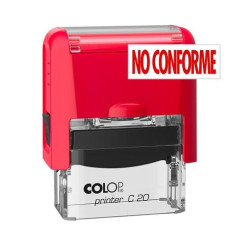 (501105) COLOP SELLO PRINTER C20 FORMULA " NO CONFORME " ALMOHADILLA E/20 14X38MM ROJO