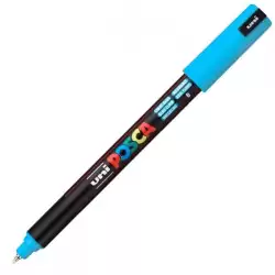 (289785000/317800000) POSCA MARCADOR  PC-1MR NO PERMANENTE PUNTA EXTRAFINA 0.7MM  AZUL CLARO