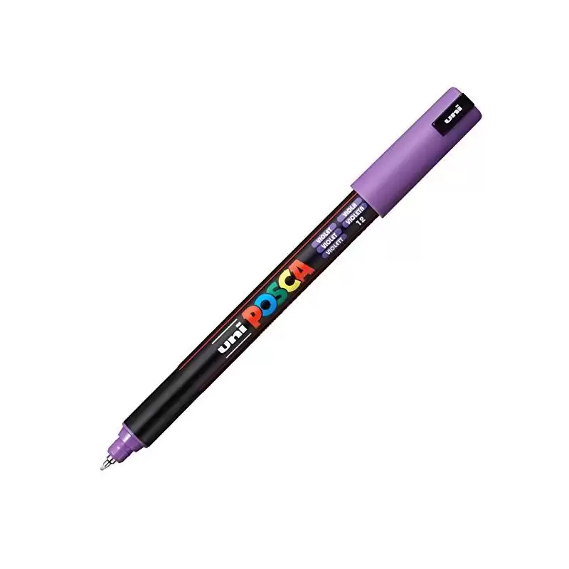 (289793000/317818000) POSCA MARCADOR  PC-1MR NO PERMANENTE PUNTA EXTRAFINA 0.7MM VIOLETA