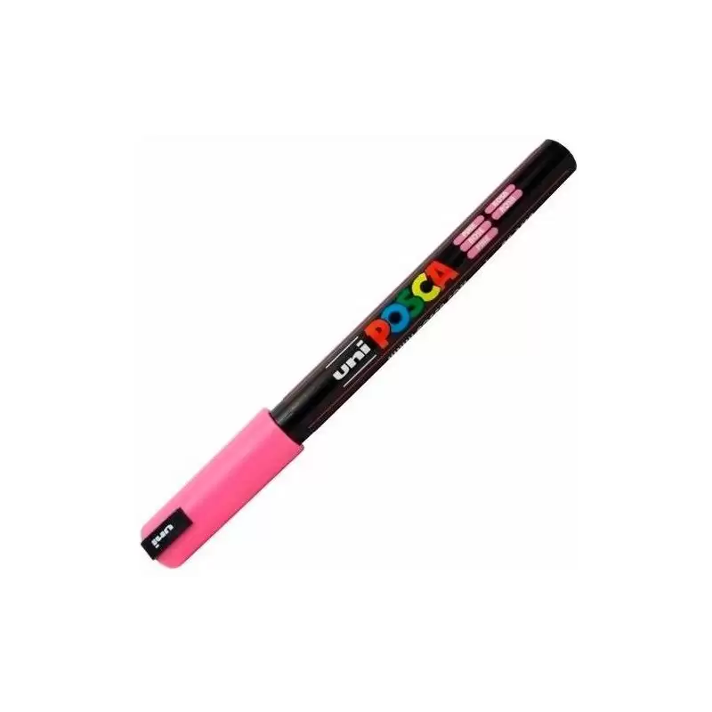 (289801000/317826000) POSCA MARCADOR  PC-1MR NO PERMANENTE PUNTA EXTRAFINA 0.7MM ROSA