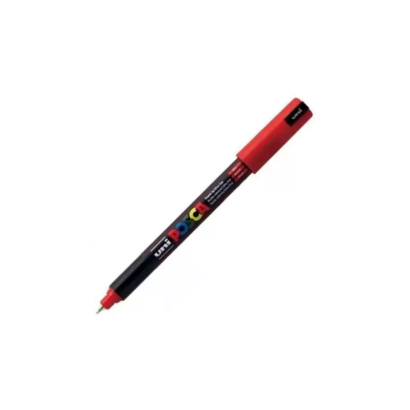 (289819000/317834000) POSCA MARCADOR  PC-1MR NO PERMANENTE PUNTA EXTRAFINA 0.7MM ROJO