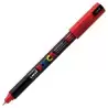 (289868000/317883000) POSCA MARCADOR  PC-1MR NO PERMANENTE PUNTA EXTRAFINA 0.7MM ROJO METALICO