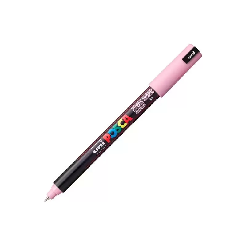 (289942000/317966000) POSCA MARCADOR  PC-1MR NO PERMANENTE PUNTA EXTRAFINA 0.7MM  ROSA CLARO