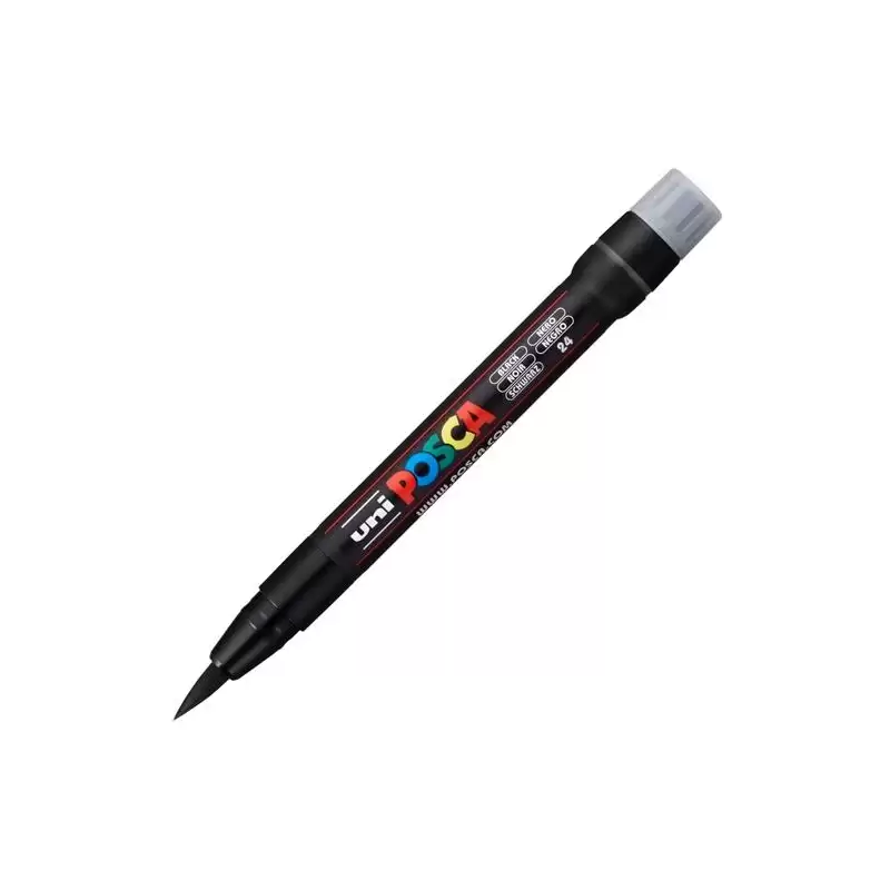 (300384000) POSCA MARCADOR  PCF-350 NO PERMANENTE PUNTA ACRÍLICA ESTILO PINCEL NEGRO