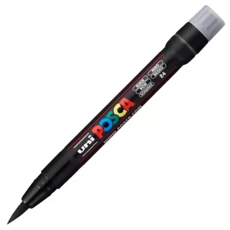 (300384000) POSCA MARCADOR  PCF-350 NO PERMANENTE PUNTA ACRÍLICA ESTILO PINCEL NEGRO
