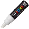 (300426000) POSCA MARCADOR  PC-8K NO PERMANENTE PUNTA BISELADA 8.0MM BLANCO