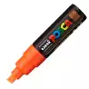 (300632000) POSCA MARCADOR  PC-8K NO PERMANENTE PUNTA BISELADA 8.0MM NARANJA FLUOR