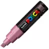 (300756000) POSCA MARCADOR  PC-8K NO PERMANENTE PUNTA BISELADA 8.0MM ROSA METÁLICO