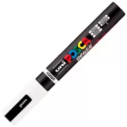 (311738000) POSCA MARCADOR PC-5BR BRUSH PUNTA M SEMIFLEXIBLE BLANCO