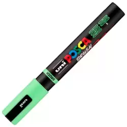 (311761000) POSCA MARCADOR PC-5BR BRUSH PUNTA M SEMIFLEXIBLE VERDE CLARO