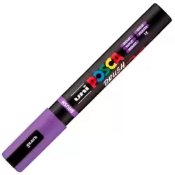 (311803000) POSCA MARCADOR PC-5BR BRUSH PUNTA M SEMIFLEXIBLE VIOLETA
