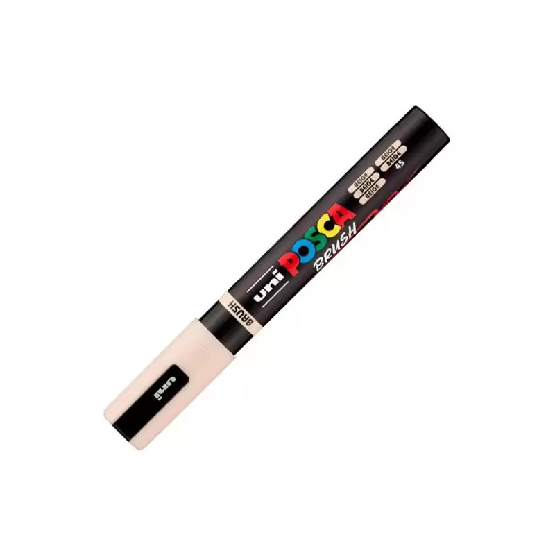 (311894000) POSCA MARCADOR PC-5BR BRUSH PUNTA M SEMIFLEXIBLE BEIGE